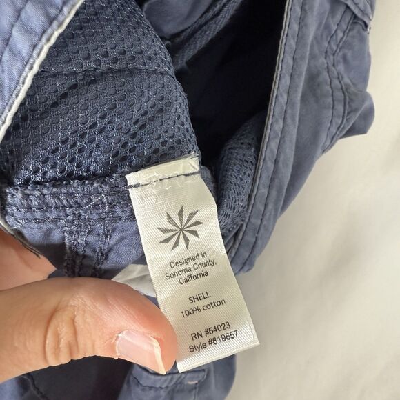 Athleta Cargo Pants Women's 4P Blue Snap Zip Pockets Lightweight Low Rise - Picture 8 of 16